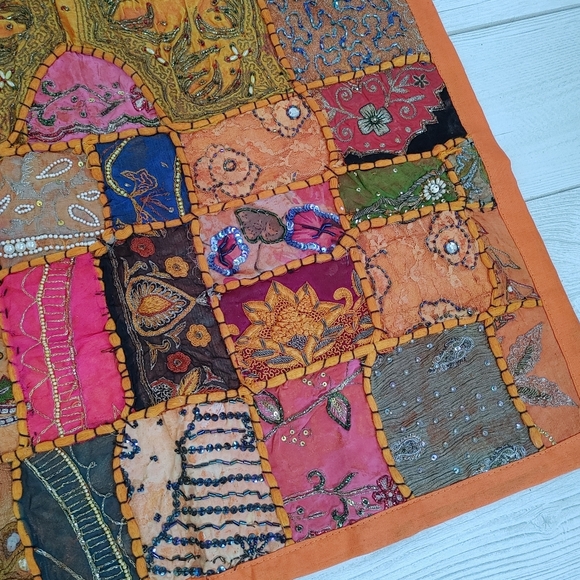 Colorful Wall Decor Hand Beaded Tapestry - Picture 3 of 14